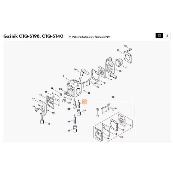 STIHL   Główna śruba regulacyjna 4229 122 6702