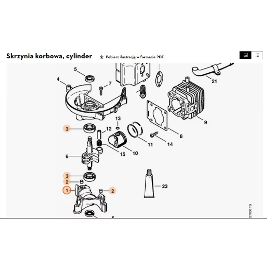 STIHL   Połówka skrzyni korbowej 4237 020 2900