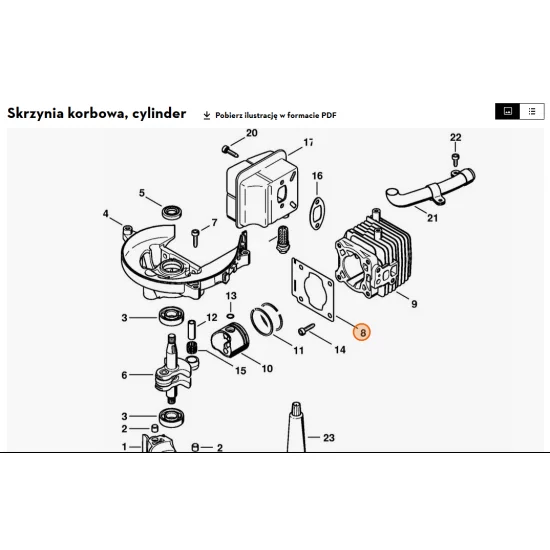 STIHL   Uszczelka cylindra 4237 029 2300