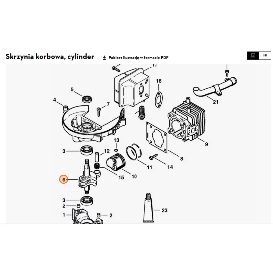 STIHL   Wał korbowy 4237 030 0402