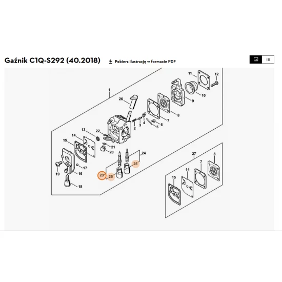 STIHL  Śruba regulacyjna biegu jałowego 4237 120 6802