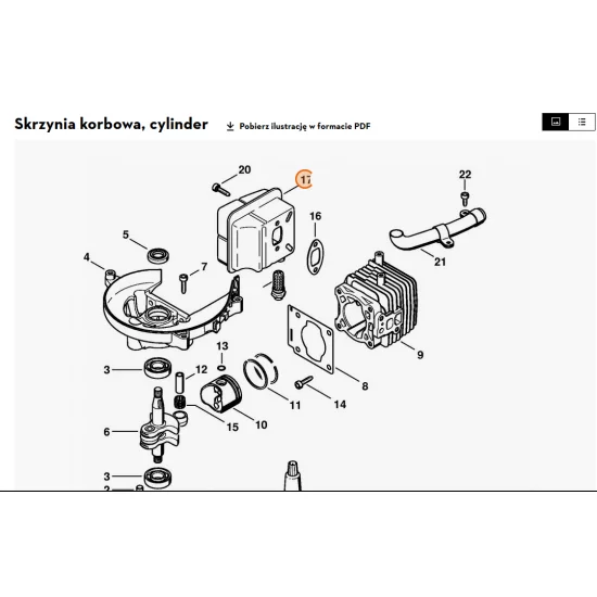 STIHL   Tłumik wydechu spalin 4237 140 0600