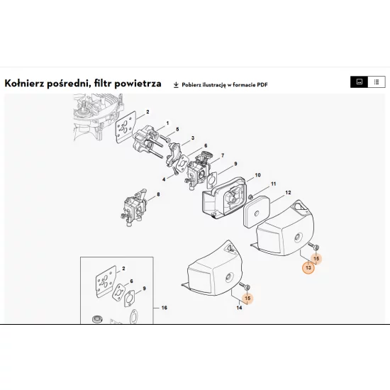 STIHL   Pokrywa filtra 4237 140 1006