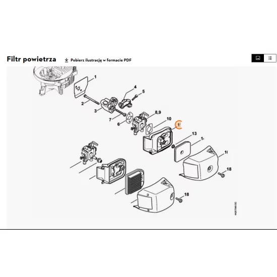 STIHL   Obudowa filtra 4237 140 2801