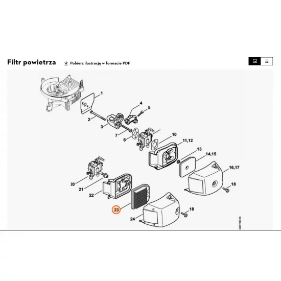 STIHL   Filtr powietrza 4237 141 0300