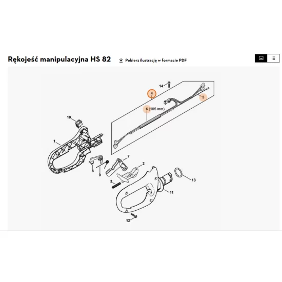 STIHL   Linka gazu 4237 180 1106