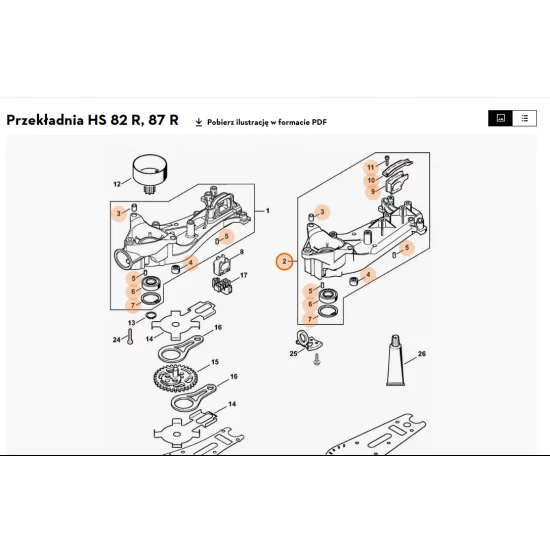 STIHL   Obudowa przekładni 4237 640 0501