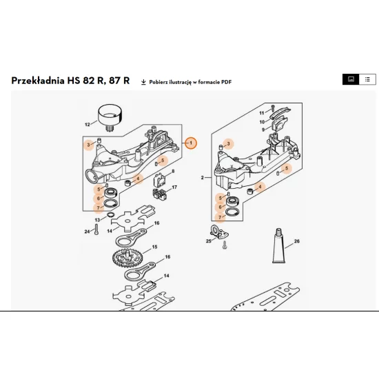 STIHL   Obudowa przekładni 4237 640 0504