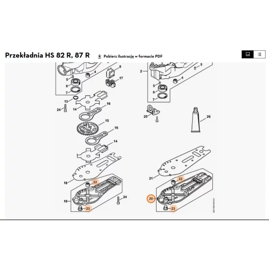 STIHL   Pokrywa przekładni 4237 640 5801