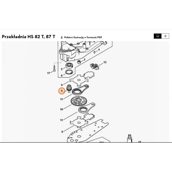 STIHL  Zębnik napędowy 4237 642 0400