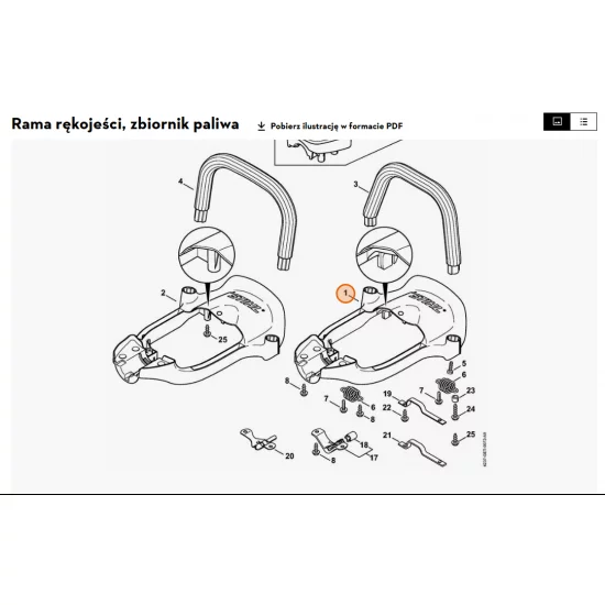 STIHL   Rama rękojeści 4237 791 4904