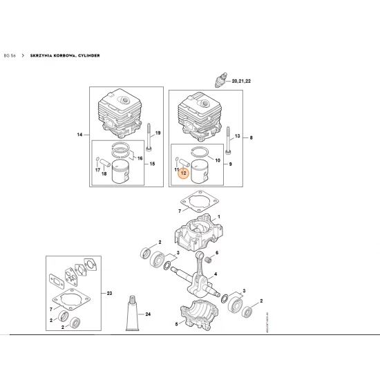 STIHL   Sworzeń tłokowy 8x5x22 4241 034 1500