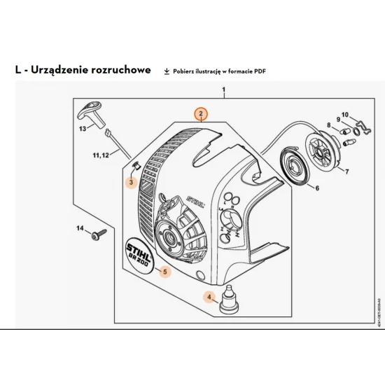 STIHL   Obudowa wentylatora 4241 080 1803