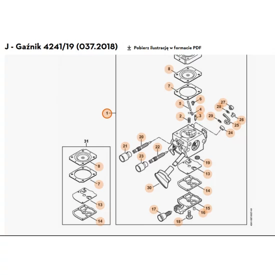 STIHL   Gaźnik 4241/19 4241 120 0619