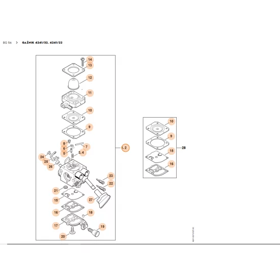 STIHL   Gaźnik 4241/22 4241 120 0622