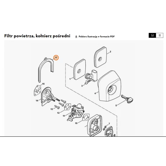 STIHL  Uszczelka izolacyjna 4241 129 0100