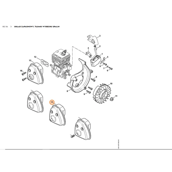 STIHL   Tłumik wydechu spalin 4241 140 0601