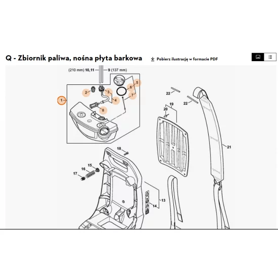 STIHL   Zbiornik paliwa 4241 350 0400