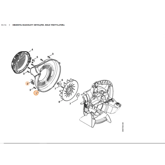 STIHL   Obudowa dmuchawy - zewnątrz 4241 701 0700