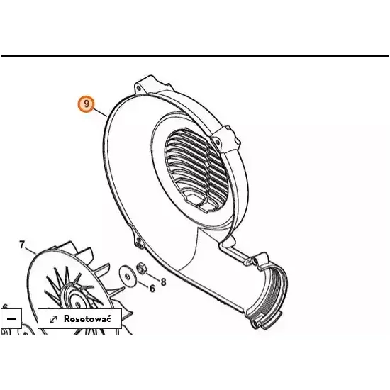 STIHL   Obudowa dmuchawy - zewnątrz 4241 701 0705