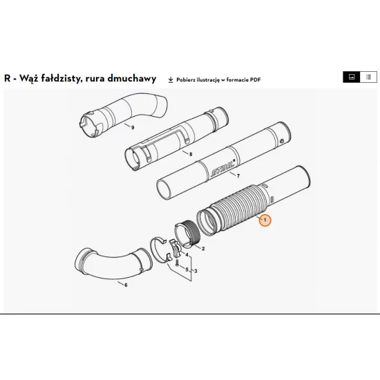 STIHL  Wąź fałdzisty 4241 701 6100