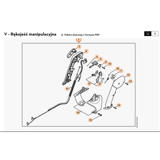 STIHL   Rękojeść manipulacyjna 4241 790 1300