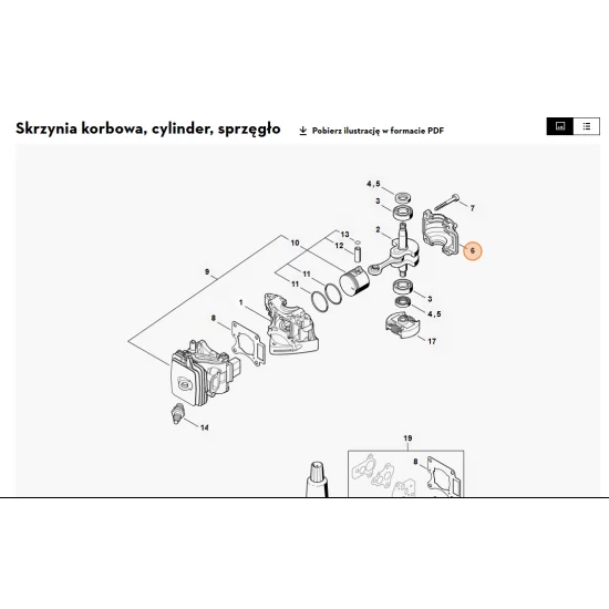 STIHL  Misa korbowa 4242 021 2500