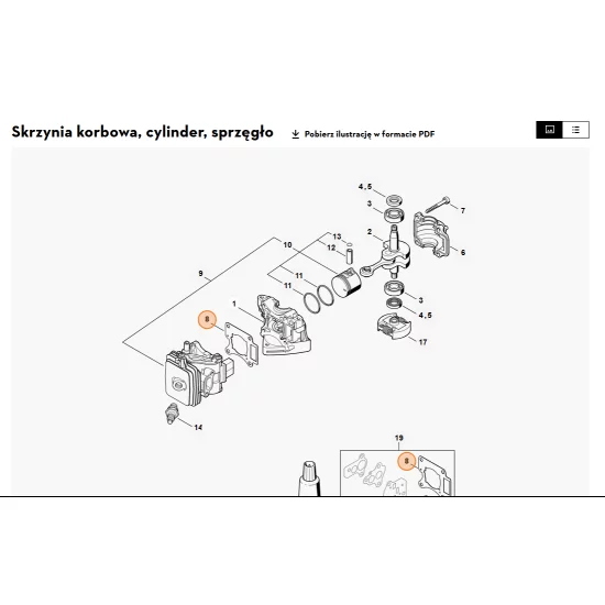 STIHL   Uszczelka cylindra 4242 029 2300