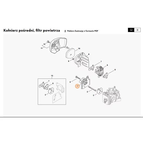 STIHL   Kołnierz pośredni 4242 121 1600