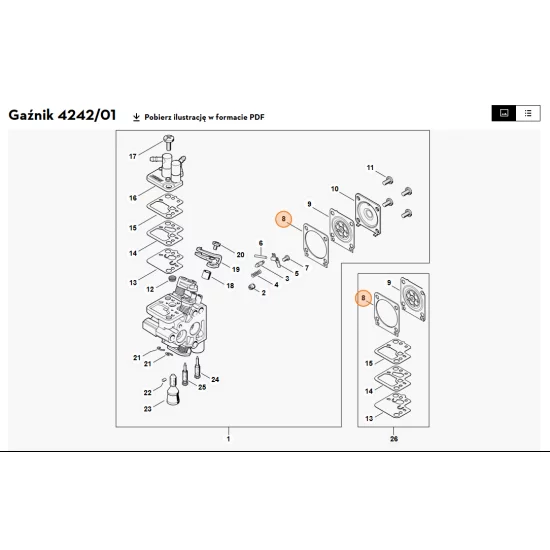 STIHL  Uszczelka 4242 129 0905