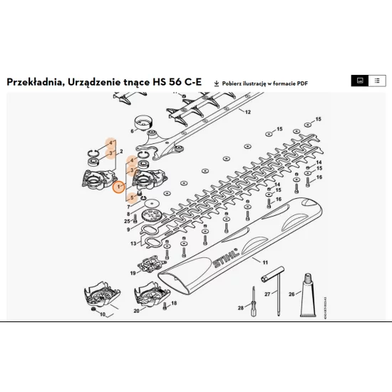 STIHL   Obudowa przekładni 4242 640 0504