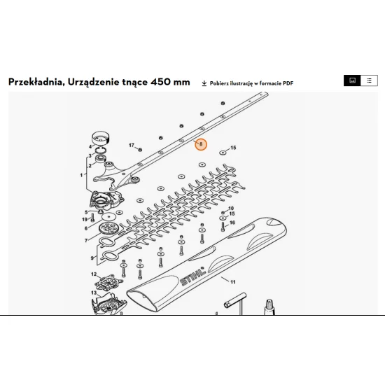 STIHL  Prowadnik 450 mm / 18