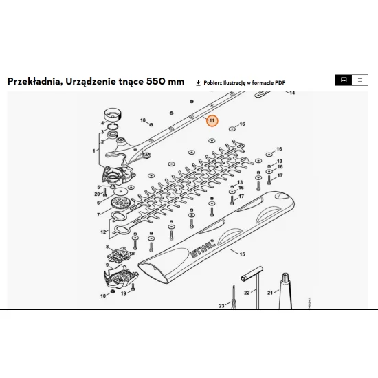 STIHL   Prowadnik 550 mm / 22