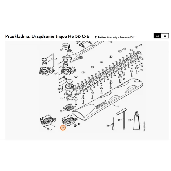 STIHL   Pokrywa przekładni 4242 640 5805