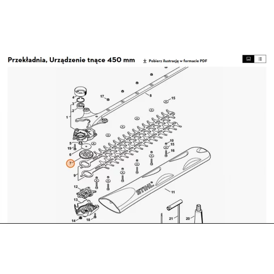 STIHL  Koło zębate 4242 640 7501