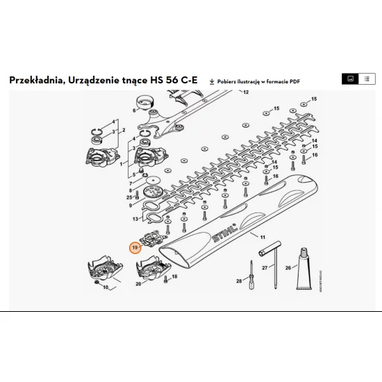 STIHL   Płytka ustalająca 4242 716 7402