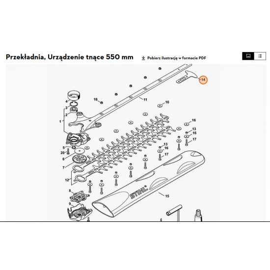 STIHL   Osłona prowadnika 4242 792 9000