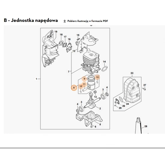 STIHL   Tłok Ø 48 mm 4244 030 2006