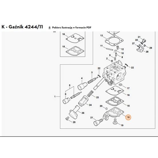 STIHL   Pokrywa zamykająca 4244 121 0801