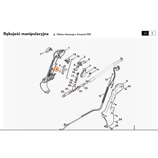 STIHL   Sprężyna ramieniowa 4244 182 4502