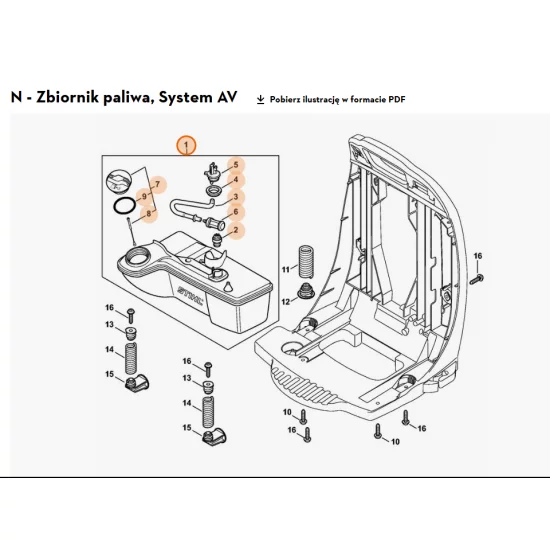 STIHL  Zbiornik paliwa 4244 350 0407