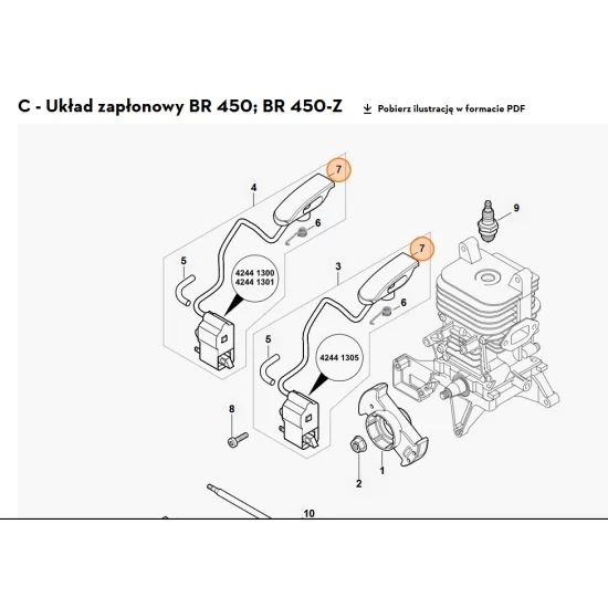 STIHL   Wtyczka przewodu zapłonowego 4244 405 1000