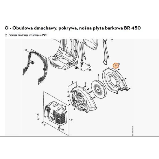 STIHL   Obudowa dmuchawy - zewnątrz 4244 701 0705