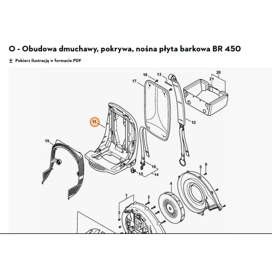 STIHL   Nośna płyta barkowa 4244 701 1806