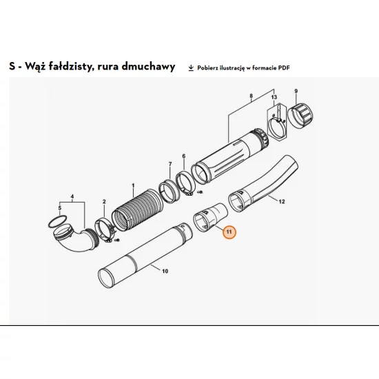 STIHL   Dysza okrągła prosta 4244 708 6301