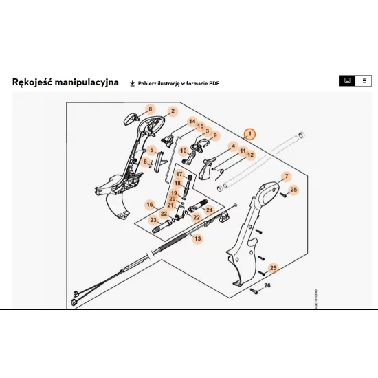 STIHL   Rękojeść manipulacyjna 4244 790 1301