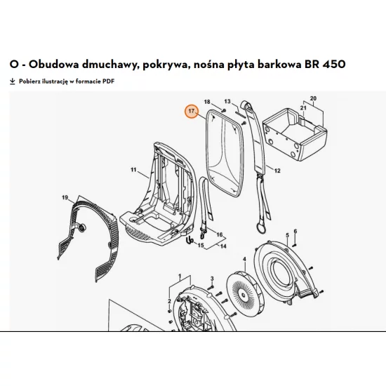 STIHL   Wykładzina barkowa 4244 790 8002