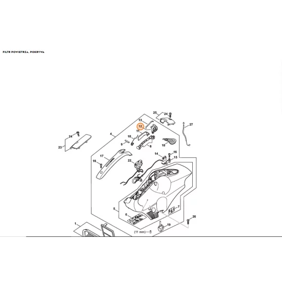 STIHL   Wałek przełącznika 4250 180 0900