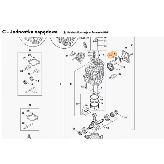 STIHL   Dźwignia zabierakowa 4282 038 1900