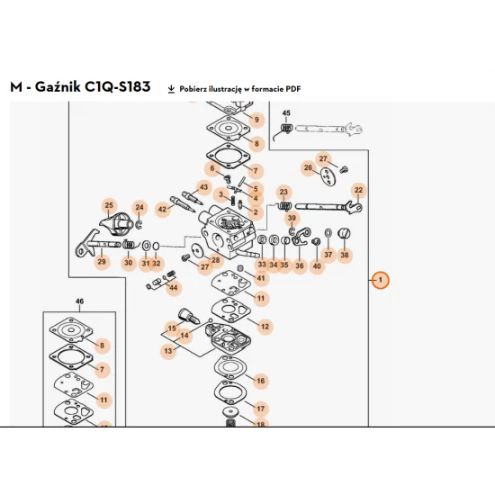 STIHL   Gaźnik C1Q-S183 4282 120 0606